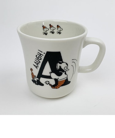 スヌーピー イニシャルマグ (A) マグカップ カップ ランチ ティータイム ギフト