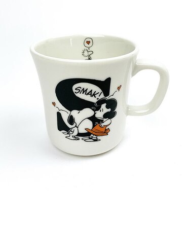 スヌーピー イニシャルマグ (S) マグカップ カップ ランチ ティータイム ギフト