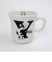 スヌーピー イニシャルマグ（Y） マグカップ  コップ ホワイト