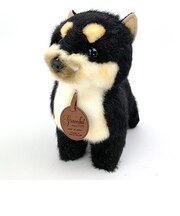 柴犬 S ブラック 立ち ぬいぐるみ 日本犬 グレイフル インテリア用品日本製 　 　