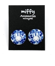ミッフィー美濃焼 ノンホールピアス さくら アクセサリー ホワイト