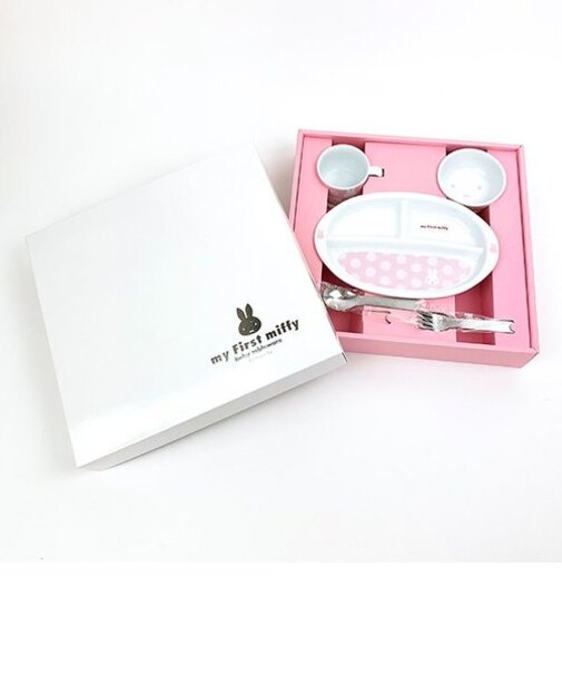 ミッフィー こども食器セット ピンク my first miffy ギフト ベビー