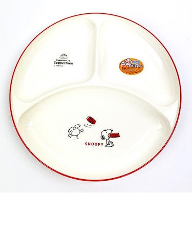 スヌーピー サパータイム 塗 丸ランチプレート 皿 キッズ ランチ