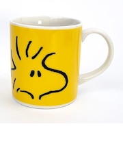 スヌーピー ウッドストック フェイスアップ マグ 黄色 マグカップ ランチ ティータイム