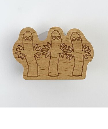 ムーミン ニョロニョロ ウッドフック 壁掛け収納 インテリア 木製