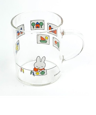 ミッフィー 耐熱ガラス マグ お絵描き マグカップ 食器 ティータイム