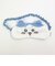ちいかわ ハチワレ アイマスク ふわふわワッペン リラックス ブルー