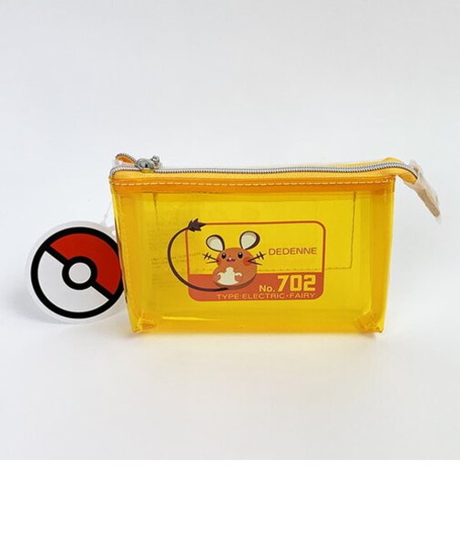 ポケモン デデンネ 3ポケット ポーチ 小物入れ メッシュ素材 YE イエロー