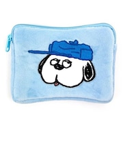 スヌーピー ミニティッシュポーチ 付き パスケース オラフ 定期入れ ポーチ 学校 オフィス