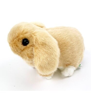 ロップイヤーうさぎ　 オレンジ りくのなかま ぬいぐるみ 茶 吉徳