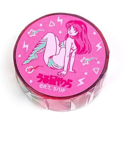 うる星やつら マスキングテープ 文具 学校 オフィス ピンク