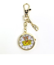 トムとジェリー チャーム付きモデル ホルダー時計 イエローゴールド日本製