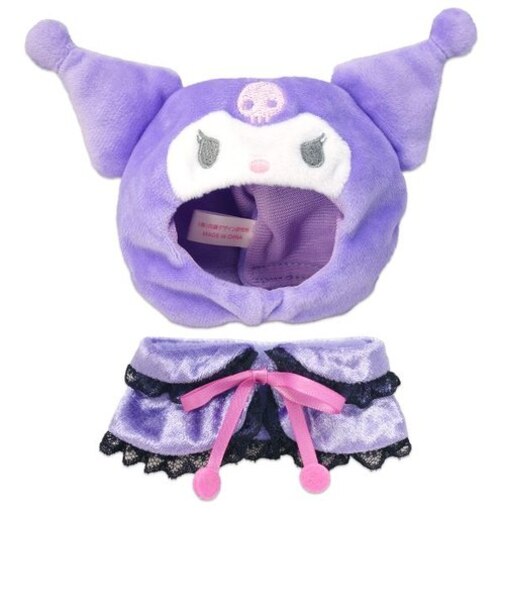 サンリオ クロミ プラッシュコスチューマー レースケープ ぬいぐるみ用コスチューム パープル Sサイズ