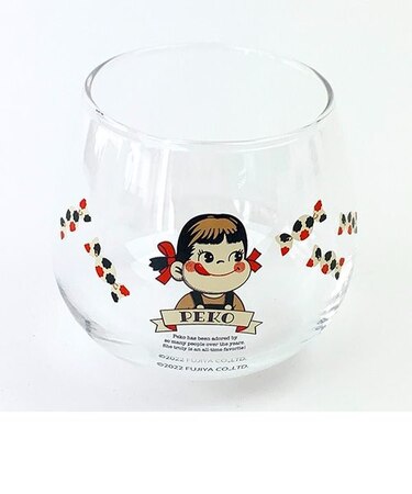ペコちゃん  レトロペコちゃん ゆらゆらグラス ガラス 不二家  日本製
