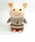 ぷーとん ぬいぐるみ Mサイズ 柄入りニット インテリア ベージュ
