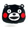 くまモン ダイカットクッション インテリア ブラック