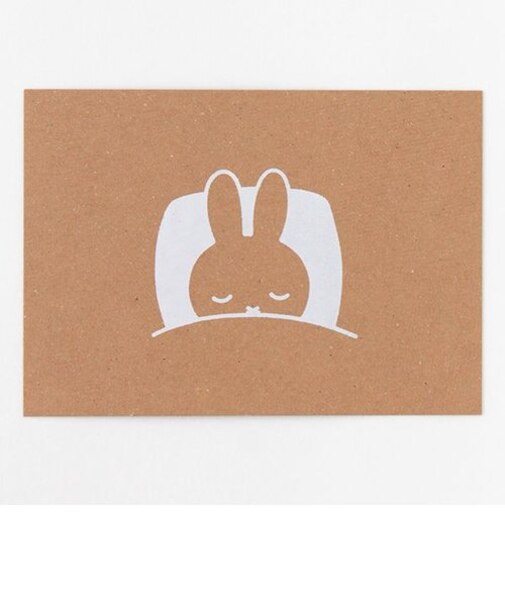 ミッフィー miffy ポストカード（sleep） GREEN FLASH