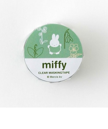 ミッフィー miffy クリアマスキングテープ（garden） GREEN FLASH
