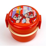 ディズニー レトロシリーズ  チップとデール 抗菌丸型ボックス 2段 お弁当箱 ランチボックス ランチ キッチン 学校 オフィス