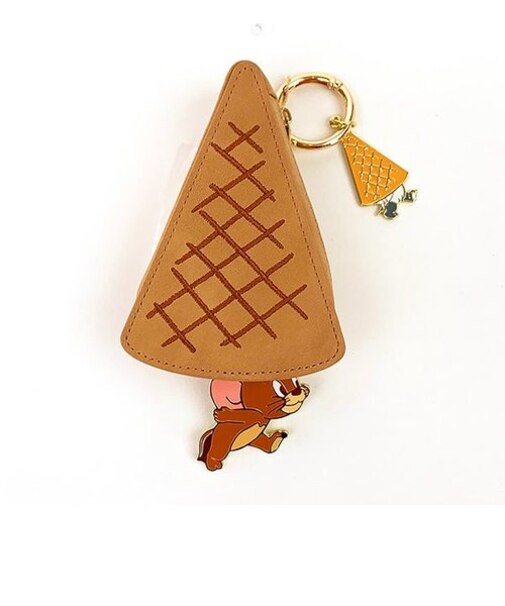 トムとジェリー アイスコーン ポーチ チャーム 小物入れ キーホルダー コインケース 化粧品入れ 学校 オフィス