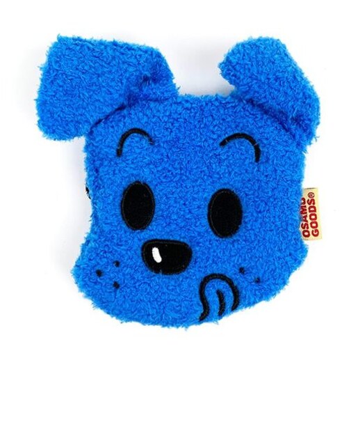 オサムグッズ フェイスポーチ ドッグ 小物入れ ブルー