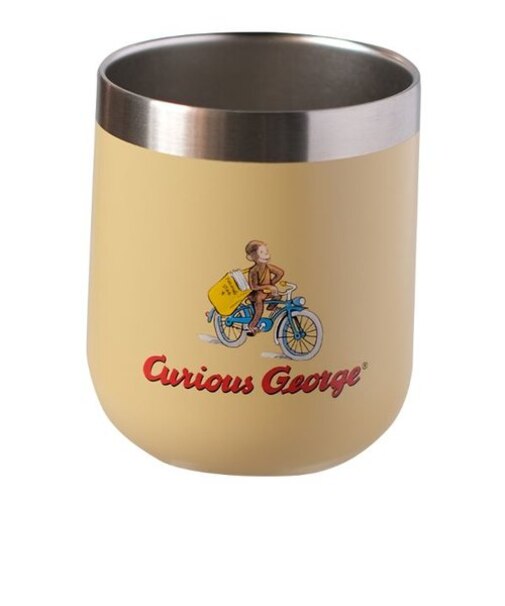 おさるのジョージ ステンレスタンブラー ベージュ タンブラー カップ ランチ キッチン サマー ウィンター