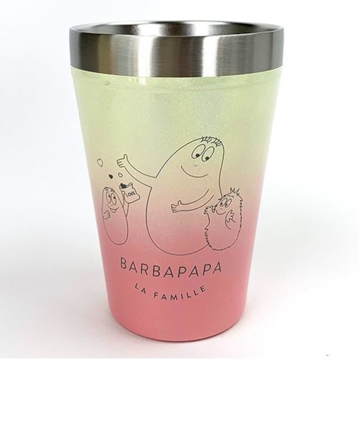 バーバパパ ステンレスタンブラー イエロー×オレンジ タンブラー 保温 保冷 ランチ キッチン サマー