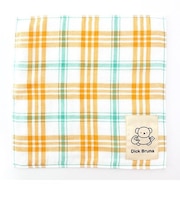 ミッフィー ボリス チェックハンカチタオル ハンドタオル オレンジ