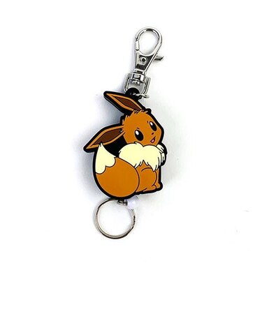 ポケットモンスター ラバーリール キーホルダー イーブイ メスのすがた ポケモン リール付き