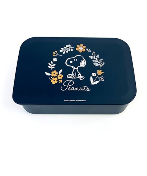スヌーピー 塗り ランチボックス 紺 弁当箱 ランチ 学校 オフィス