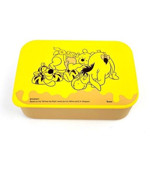 ディズニー くまのプーさん 塗り ランチボックス 紺 弁当箱 ランチ 学校 オフィス塗りランチボックス