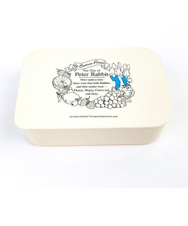 ピーターラビット 塗り ランチボックス 紺 弁当箱 ランチ 学校 オフィス塗りランチボックス