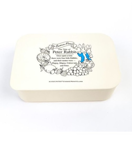 ピーターラビット 塗り ランチボックス 紺 弁当箱 ランチ 学校 オフィス塗りランチボックス