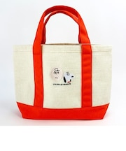 スヌーピー ジュート ランチバック オレンジ ランチ バッグ 学校 オフィス