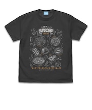 『ゆるキャン△』キャンプグルメ Tシャツ ブラック M 洋服 サマー インテリア