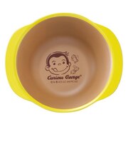 おさるのジョージ 塗耳つきボウル 食器 ランチ キッチン アイボリー