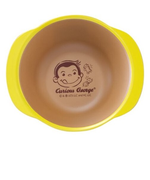 おさるのジョージ 塗耳つきボウル 食器 ランチ キッチン アイボリー