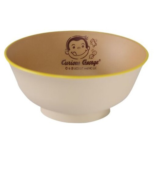 おさるのジョージ 塗どんぶり 食器 ランチ キッチン アイボリー