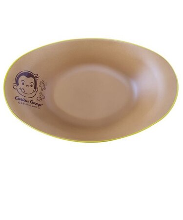 おさるのジョージ 塗カレーパスタ皿 食器 ランチ キッチン アイボリー