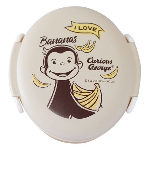 おさるのジョージ ランチボックス お弁当 ランチ キッチン 学校 オフィス アイボリー