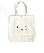 ミッフィー ファイスナキガオ 帆布 トート バッグ サブバッグ 学校 オフィス