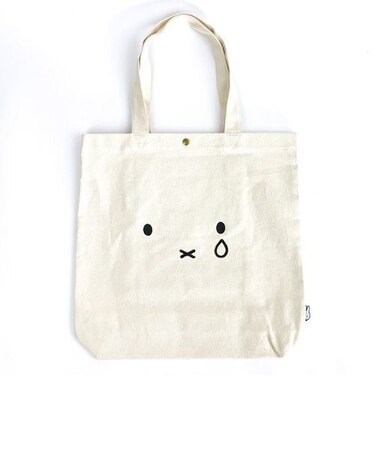 ミッフィー ファイスナキガオ 帆布 トート バッグ サブバッグ 学校 オフィス