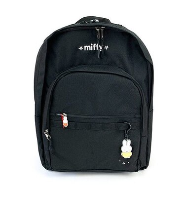 ミッフィー フェイス ブラック＆ホワイト バックパック 通学 旅行 バッグ リュック 学校