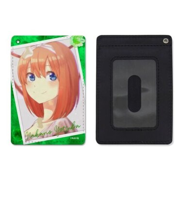 五等分の花嫁 中野四葉 フルカラーパスケース  カードケース グリーン  日本製