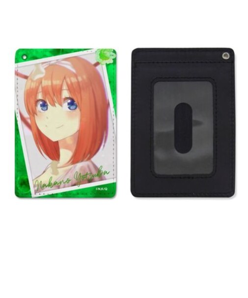五等分の花嫁 中野四葉 フルカラーパスケース  カードケース グリーン  日本製