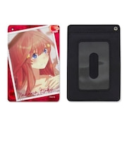 五等分の花嫁 中野五月 フルカラーパスケース カードケース レッド 日本製