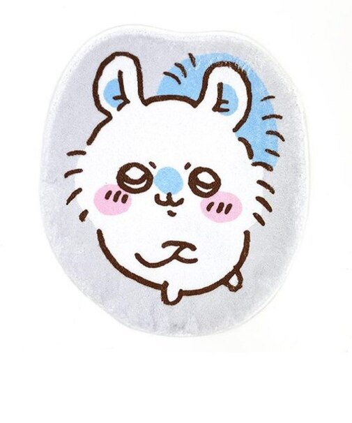 ちいかわ モモンガ ダイカットマット インテリア ホワイト