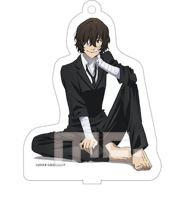 文豪ストレイドッグス アクリルスタンドキーホルダー 黒・太宰治 グッズ  (MCOR)