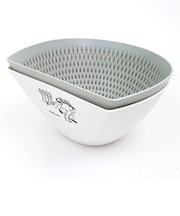 スヌーピー ちりとりザルボウル L PEANUT 調理器具 ホワイト  日本製