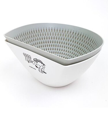 スヌーピー ちりとりザルボウル L PEANUT 調理器具 ホワイト 日本製